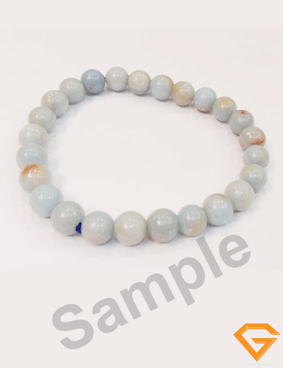Natural Angelite Stone Bracelet 8 mm